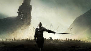 Dark Ages Lone Warrior Wallpaper