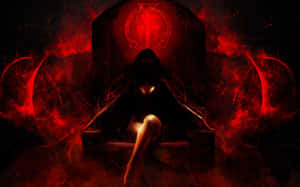 Dark And Fiery Anime Scene Wallpaper