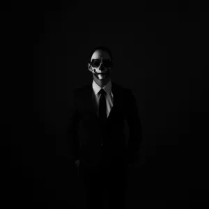 Dark And Gothic Men Suit Aesthetic Wallpaper