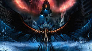 Dark Angel In The City Wallpaper