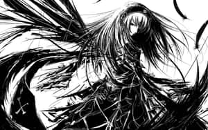 Dark Anime Girl Art Wallpaper