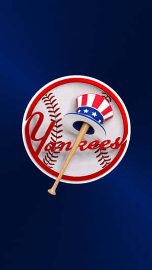 Dark Blue 3d New York Yankees Iphone Wallpaper