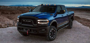 Dark Blue Ram Truck Wallpaper