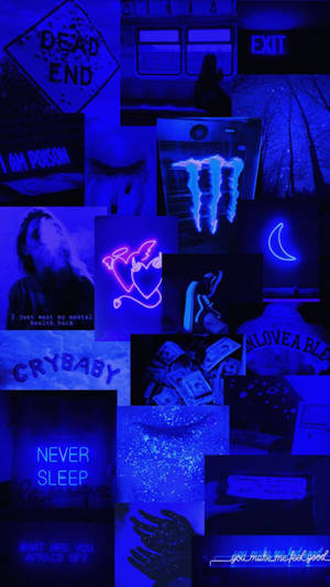 Dark Blue Room Iphone Wallpaper