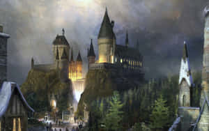 Dark Christmas At Hogwarts Wallpaper