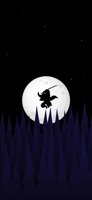 Dark Demon Slayer Iphone Theme Wallpaper