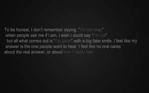 Dark Depressing Thoughts Wallpaper