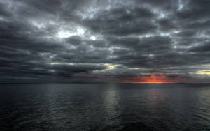 Dark Dust Cloudy Sky Wallpaper