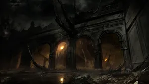 Dark Fantasy Alone In The Dark Wallpaper