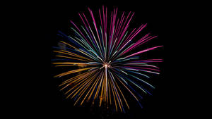 Dark Fireworks Pc Wallpaper