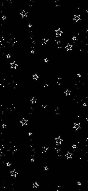 Dark Girly Stars And Sparkles Wallpaper