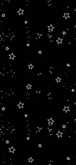 Dark Girly Stars And Sparkles Wallpaper