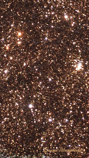 Dark Gold Sparkly Glitters Wallpaper