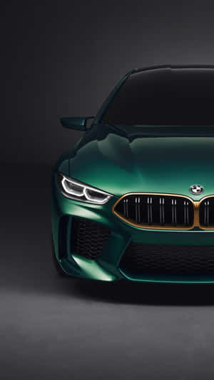 Dark Green Bmw M8 Half-view 4k Mobile Wallpaper