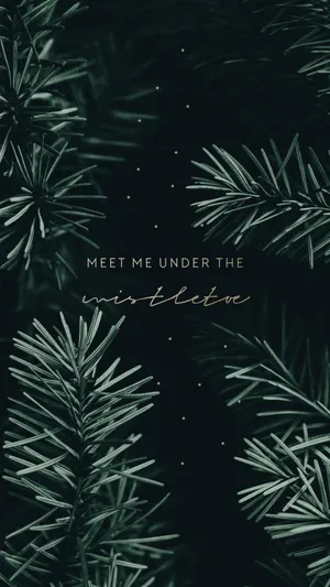 Dark Green Christmas Aesthetic Wallpaper