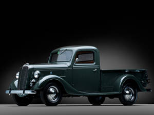 Dark Green Old Ford Truck Wallpaper