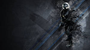 Dark Grey Police Desktop Wallpaper