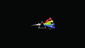 Dark Laptop White Reflecting Various Colors Wallpaper