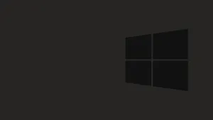 Dark Minimalist Big Windows Logo Wallpaper