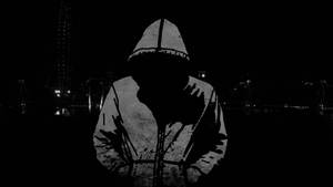 Dark Monochrome Hoodie Art Wallpaper