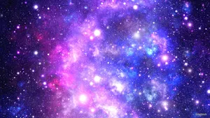 Dark Pastel Galaxy Glowing Light Wallpaper