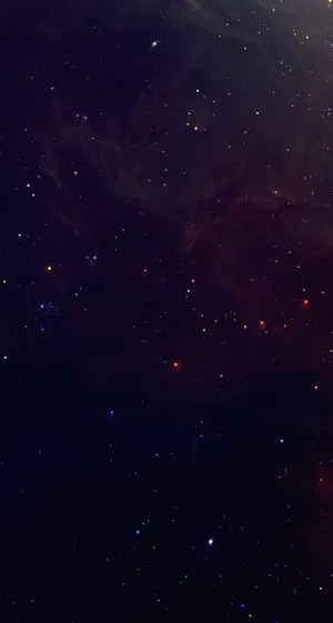 Dark Phone With Red Stars Wallpaper