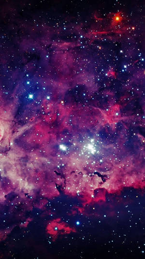 Dark Pink Clouds Space Iphone Wallpaper