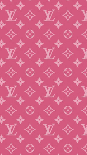 Dark Pink Louis Vuitton Phone Wallpaper
