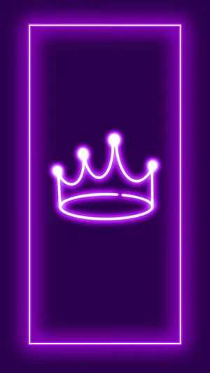 Dark Purple Aesthetic Crown Icon Wallpaper