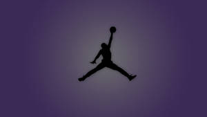 Dark Purple Air Jordan Logo Wallpaper