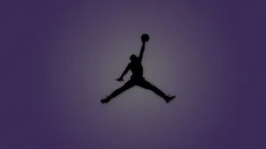 Dark Purple Air Jordan Logo Wallpaper