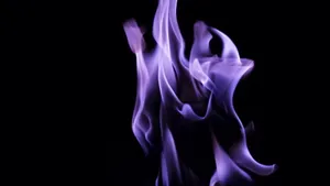 Dark Purple Fire Flames Wallpaper