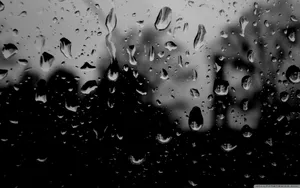 Dark Rain Droplets Wallpaper