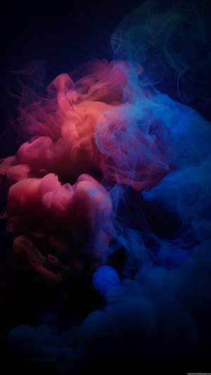 Dark Red And Blue Smoke Wallpaper