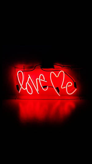 Dark Red Love Me Wallpaper