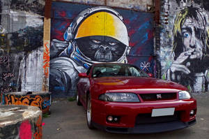 Dark Red Nissan Skyline Gtr R33 Wallpaper