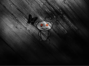 Dark Reddit With Butterfly Art Wallpaper