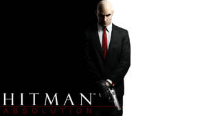 Dark Silhouette Of A Focused Hitman On A Mission Wallpaper