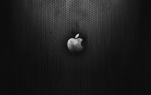 Dark Silver Apple Logo Wallpaper