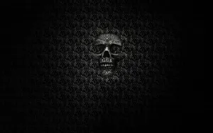 Dark Skull Pattern Texture Wallpaper