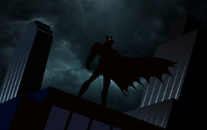 Dark Sky Batman Shadow Animated Desktop Wallpaper