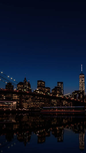 Dark Sky New York Night Iphone Wallpaper