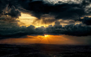 Dark Sunset Sky Wallpaper