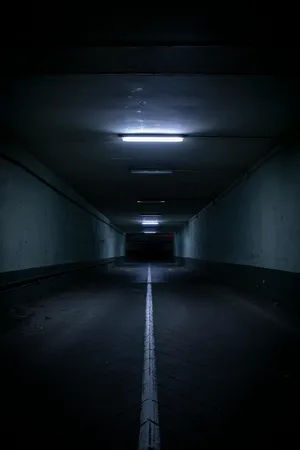 Dark Underpass Tunnel Wallpaper