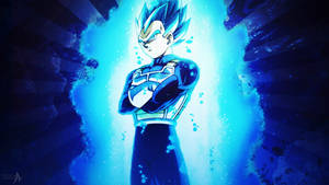 Dark Vegeta Blue Aesthetic Wallpaper