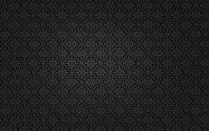 Dark Victorian Damask Black Pattern Wallpaper