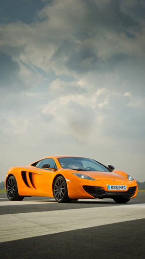 Dark Yellow 12c Mclaren Iphone Wallpaper