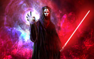 Darth Nihilus Red Light Saber Wallpaper