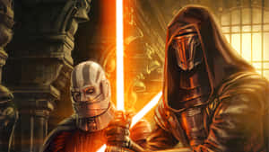 Darth Revan 4k Red Lightsaber Wallpaper