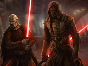 Darth Revan & Darth Malak Face Off Wallpaper